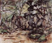 Paul Cezanne Le Sous-bois painting